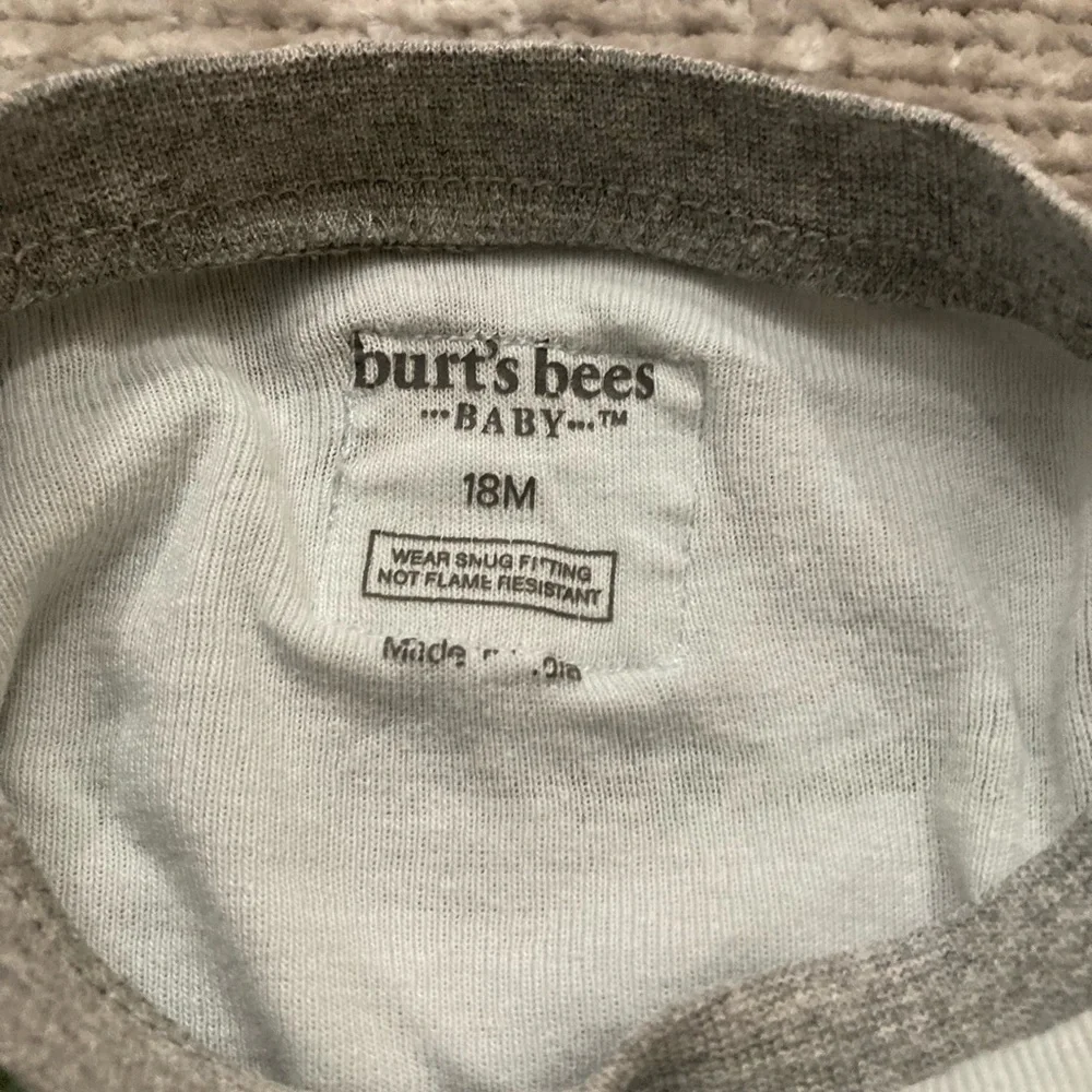 Burt’s Bees Baby‎ Dinosaur Pajama Set Size 18 Months PJs 100% Organic Cotton